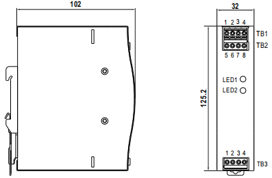 Schéma de structure du module auxiliaire de puissance ferroviaire SDD-24DC2-20