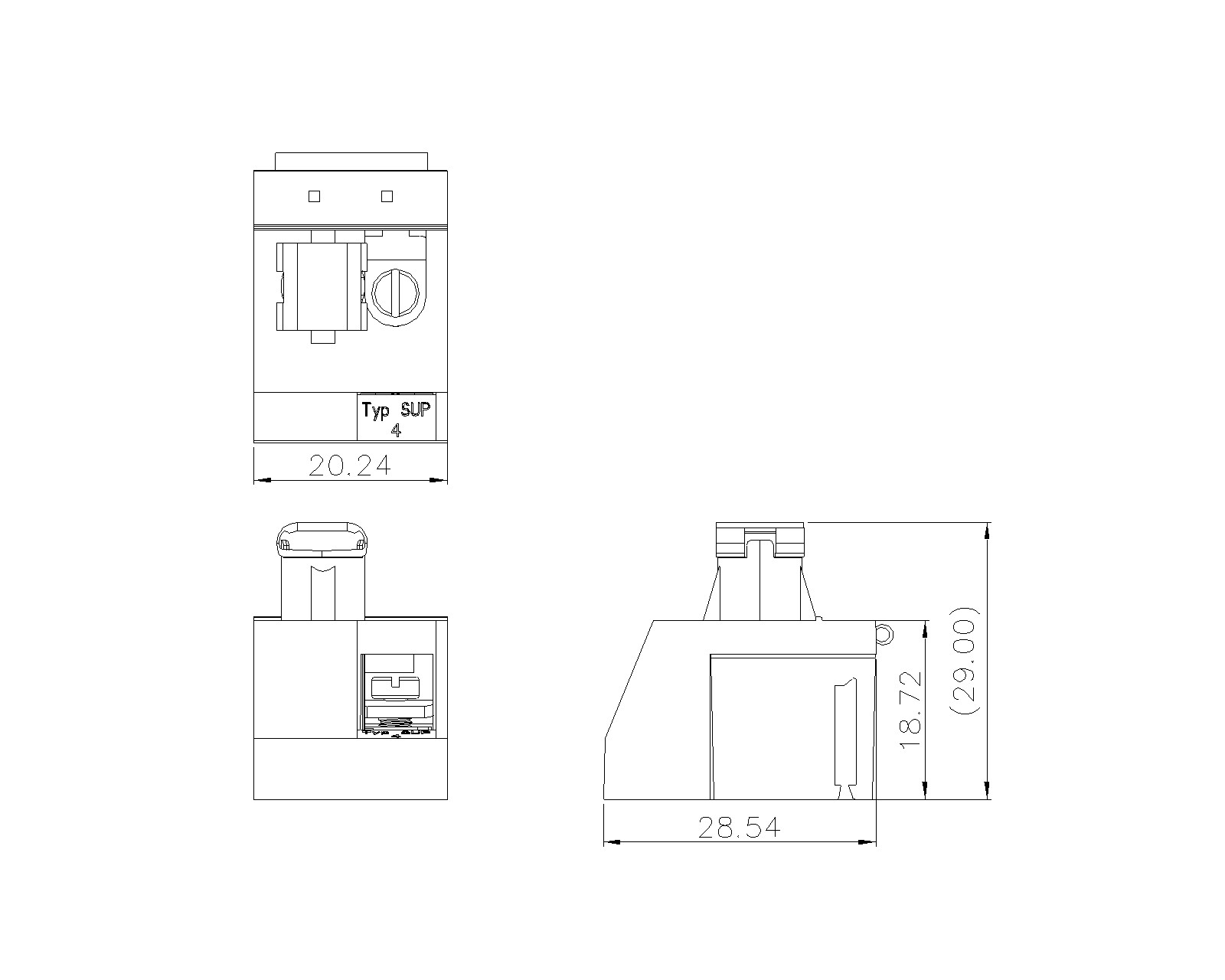 Borne du transformateur 62015X