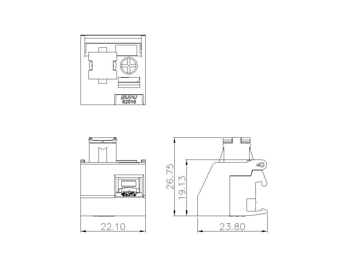 Borne du transformateur 62016X